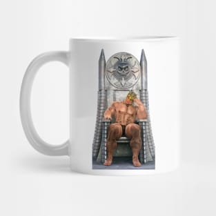 Barbarian-King on throne Mug